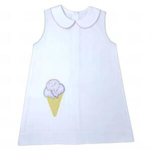 NEW LULLABY SET girls ice cream dress in white